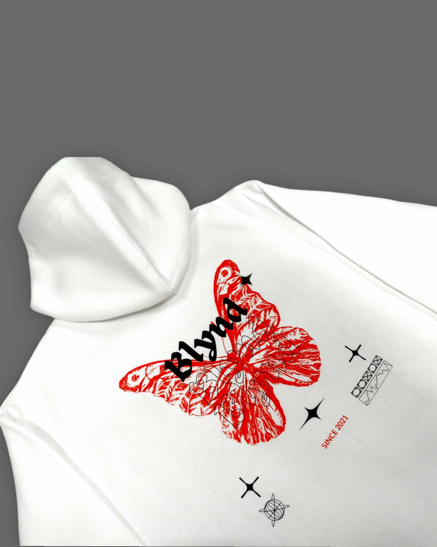 Unleash Your Wings - White Hoodie