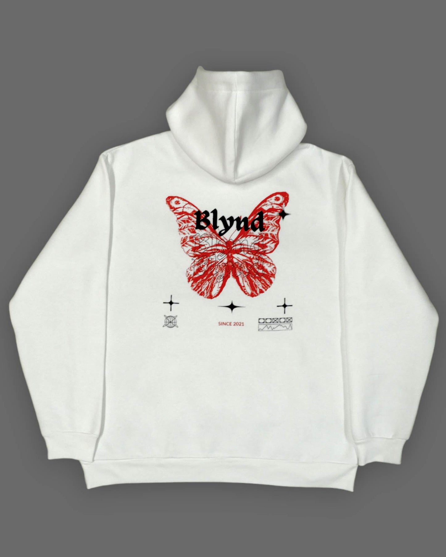 Unleash Your Wings - White Hoodie